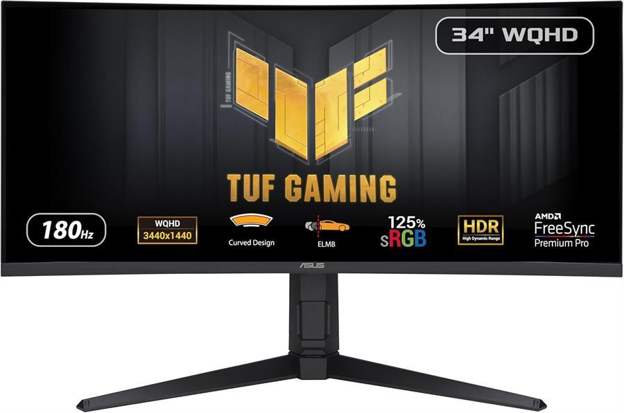 MONITOR 34 ASUS VG34VQL3A-J TUF GAMING 180HZ QHD ULTRAWIDE HDMI