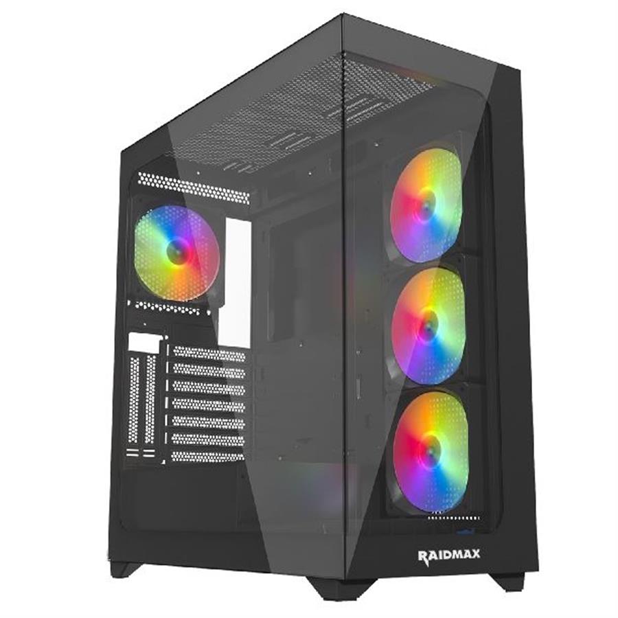 GABINETE GAMER RAIDMAX INFINITA i800 FISHTANK TG RGB